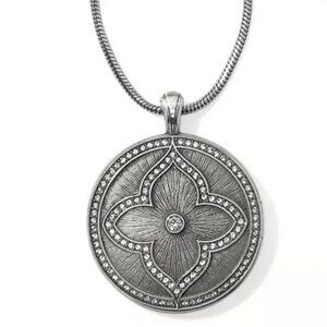 Brighton Toledo Alto Silver Brand New Locket Convertible Necklace